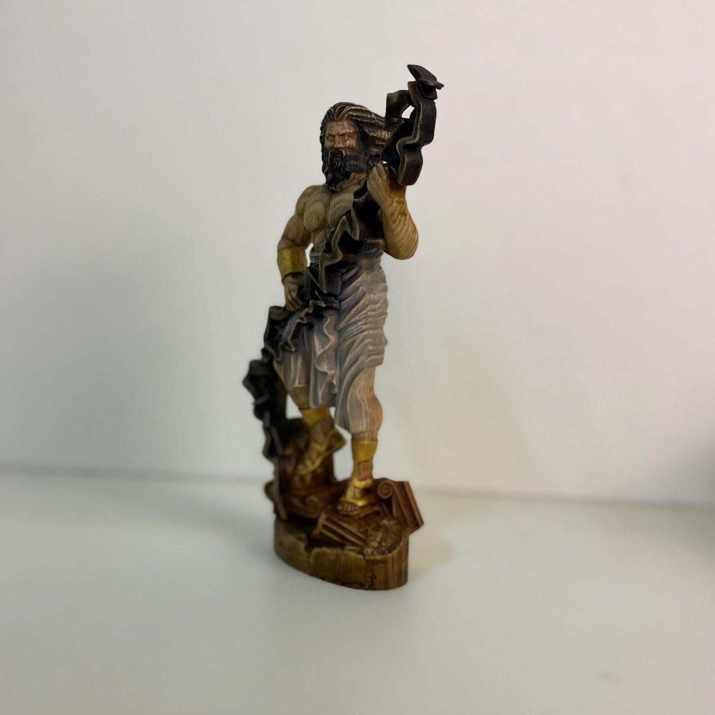 Statue de Zeus Statue grecque Grèce antique Sculpture grecque Déesse grecque Mythologie grecque Sculpture de Zeus Décor grec Art grec Statue romaine Zeus