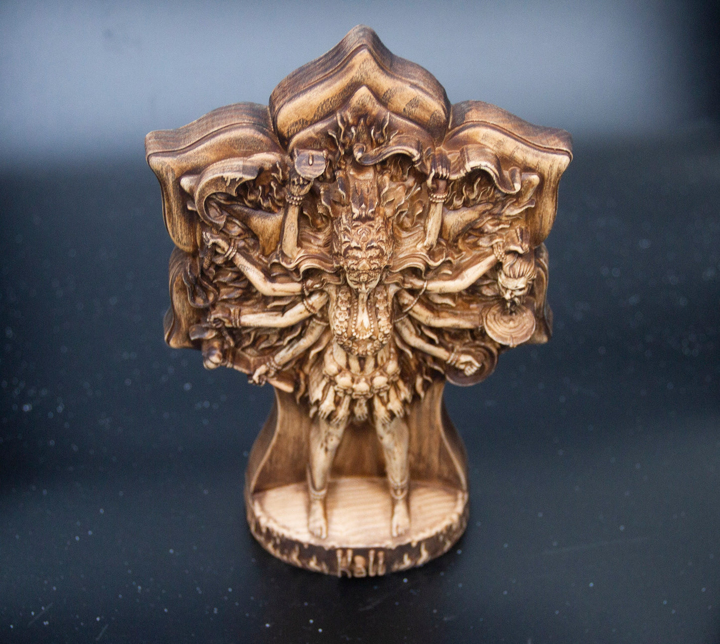 - Kali Statue from Ecological Ash Wood โ Kali Figurine for Altar โ Kali Tantric Spiritual Decor Gift