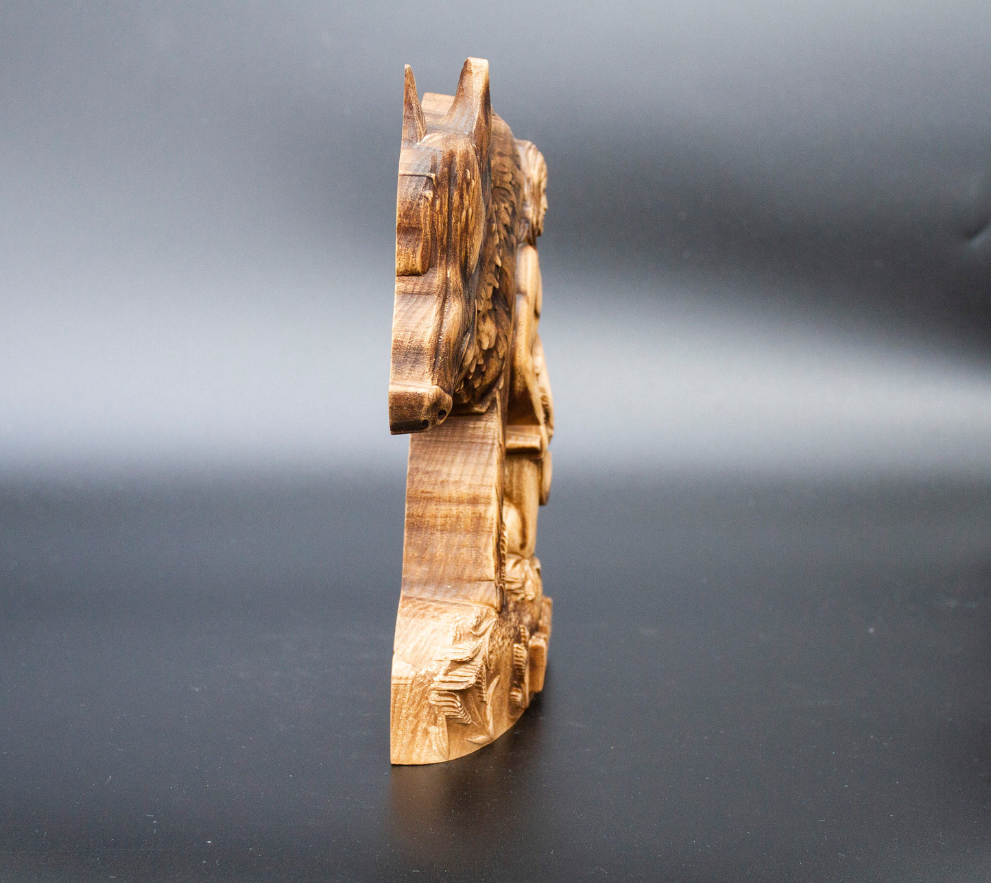 Freyr Statue โ Wooden Freyr Figurine โ Norse God of Fertility, Prosperity & Peace Made of Ecological Ash Wood