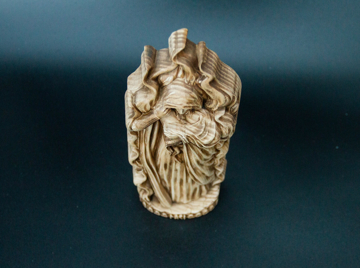 Loki Statue – Wooden Loki Figurine – Norse God Loki Decor for Mythology Lovers and Pagan Altars