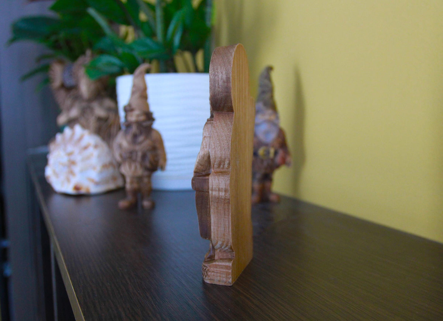 Statue de Bragi, dieu nordique en bois de frêne sculpté à la main, 15 cm, décoration d'autel païen, figurine de mythologie viking, cadeau souvenir des dieux nordiques