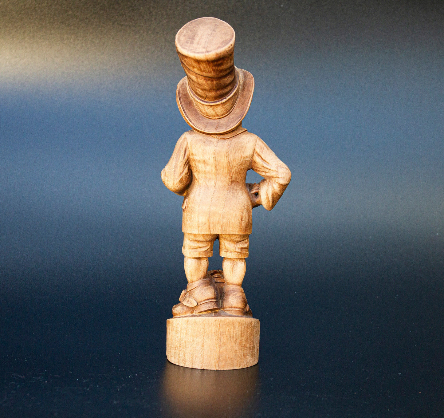 Leprechaun Wooden Sculpture, Irish Wish-granting Wizard