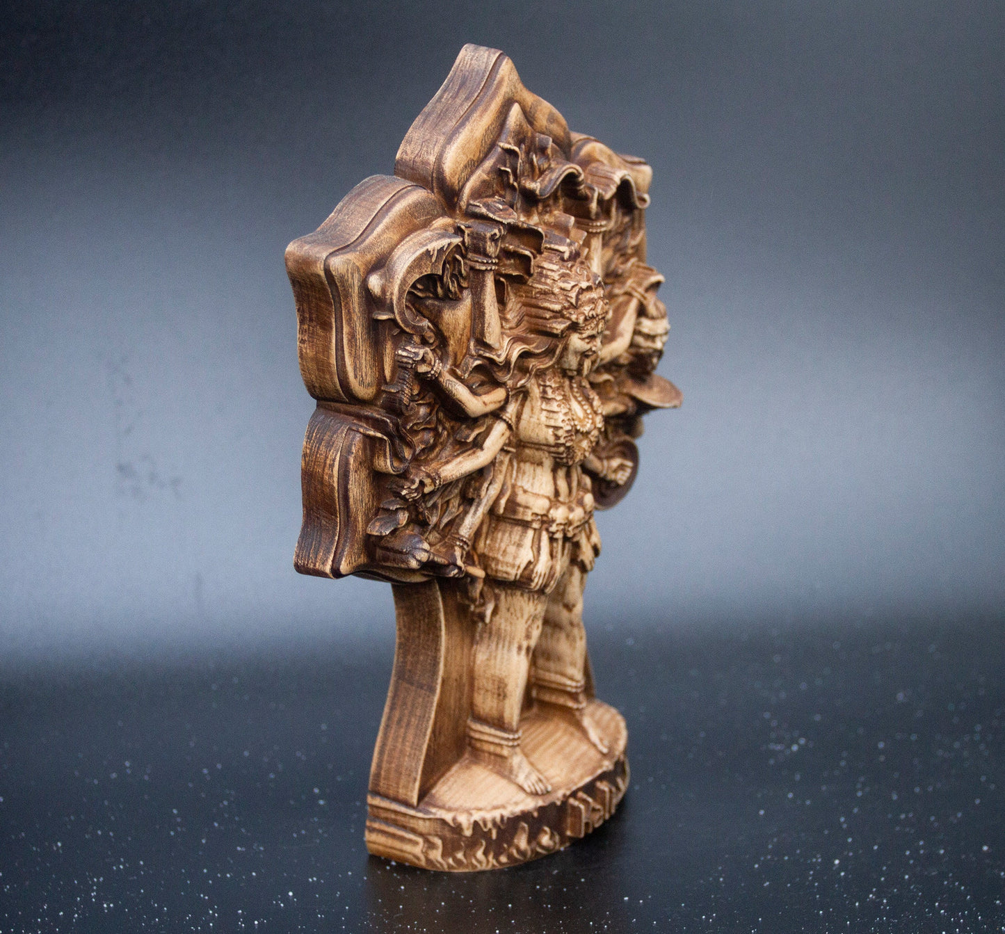 - Kali Statue from Ecological Ash Wood โ Kali Figurine for Altar โ Kali Tantric Spiritual Decor Gift
