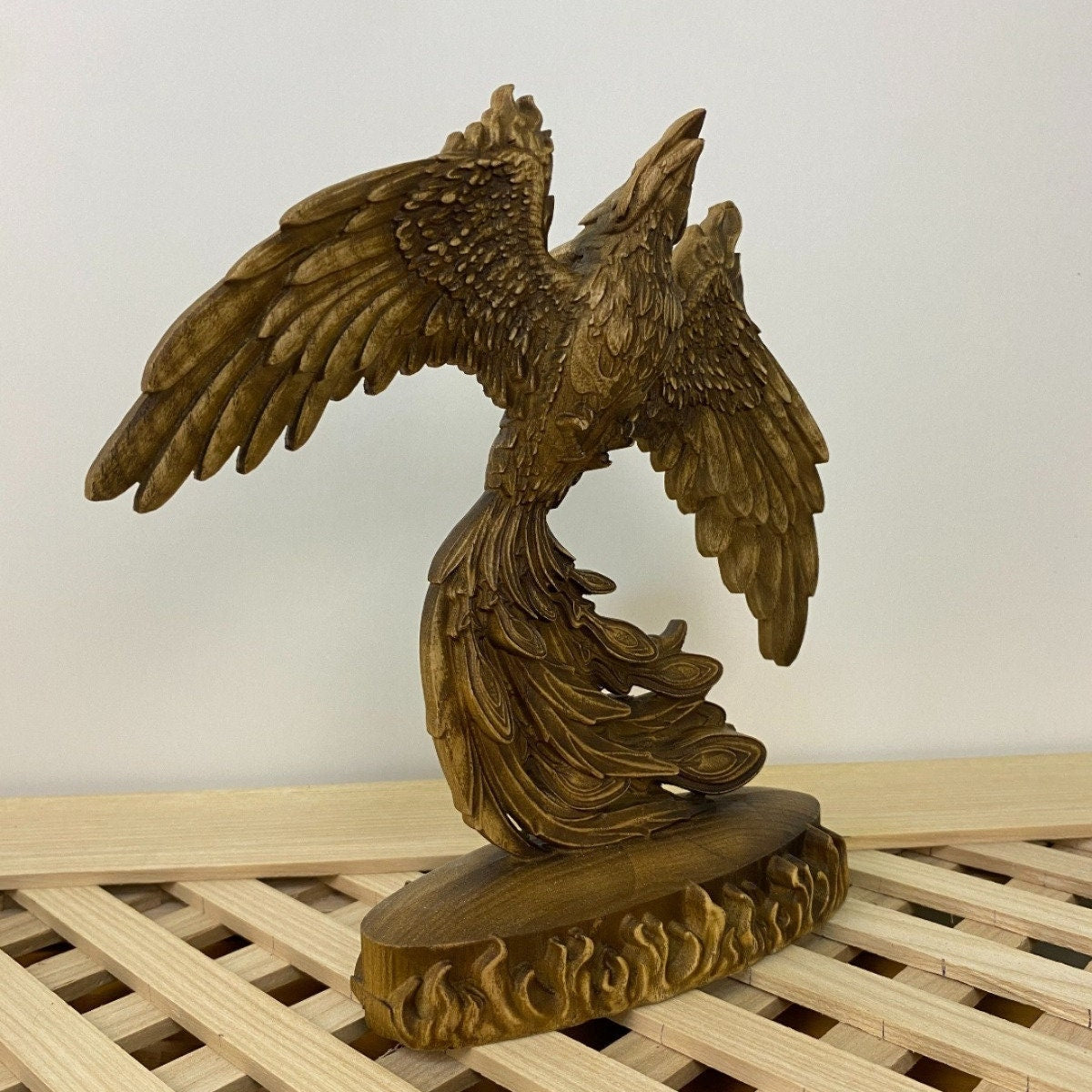 Phoenix statue Greek statue Phoenix sculpture Phoenix art Phoenix figurine Phoenix decor Phoenix wood carving Phoenix bird Greek mythology