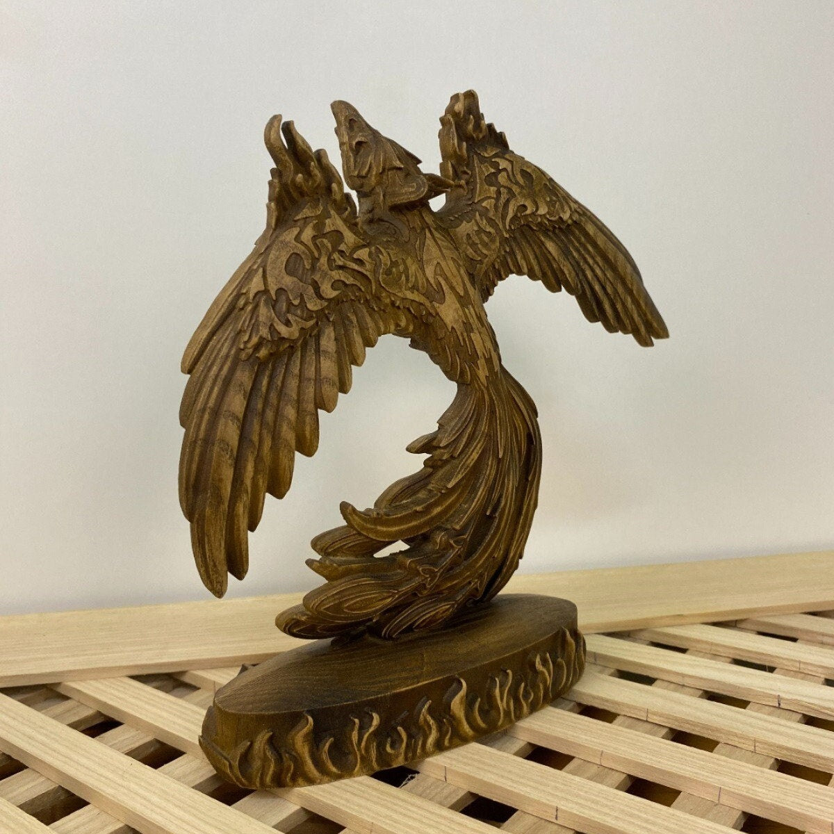 Phoenix statue Greek statue Phoenix sculpture Phoenix art Phoenix figurine Phoenix decor Phoenix wood carving Phoenix bird Greek mythology