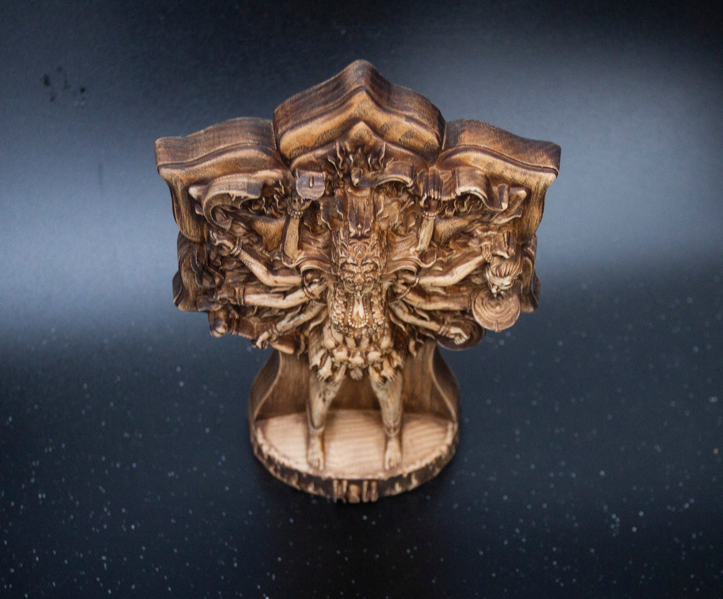 - Kali Statue from Ecological Ash Wood โ Kali Figurine for Altar โ Kali Tantric Spiritual Decor Gift