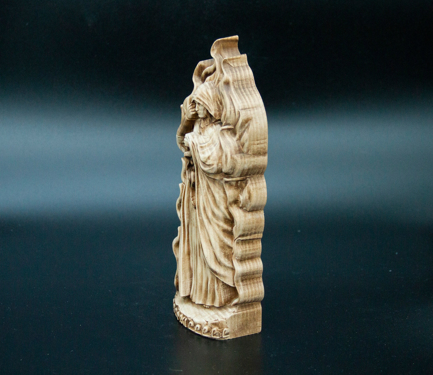 Loki Statue – Wooden Loki Figurine – Norse God Loki Decor for Mythology Lovers and Pagan Altars