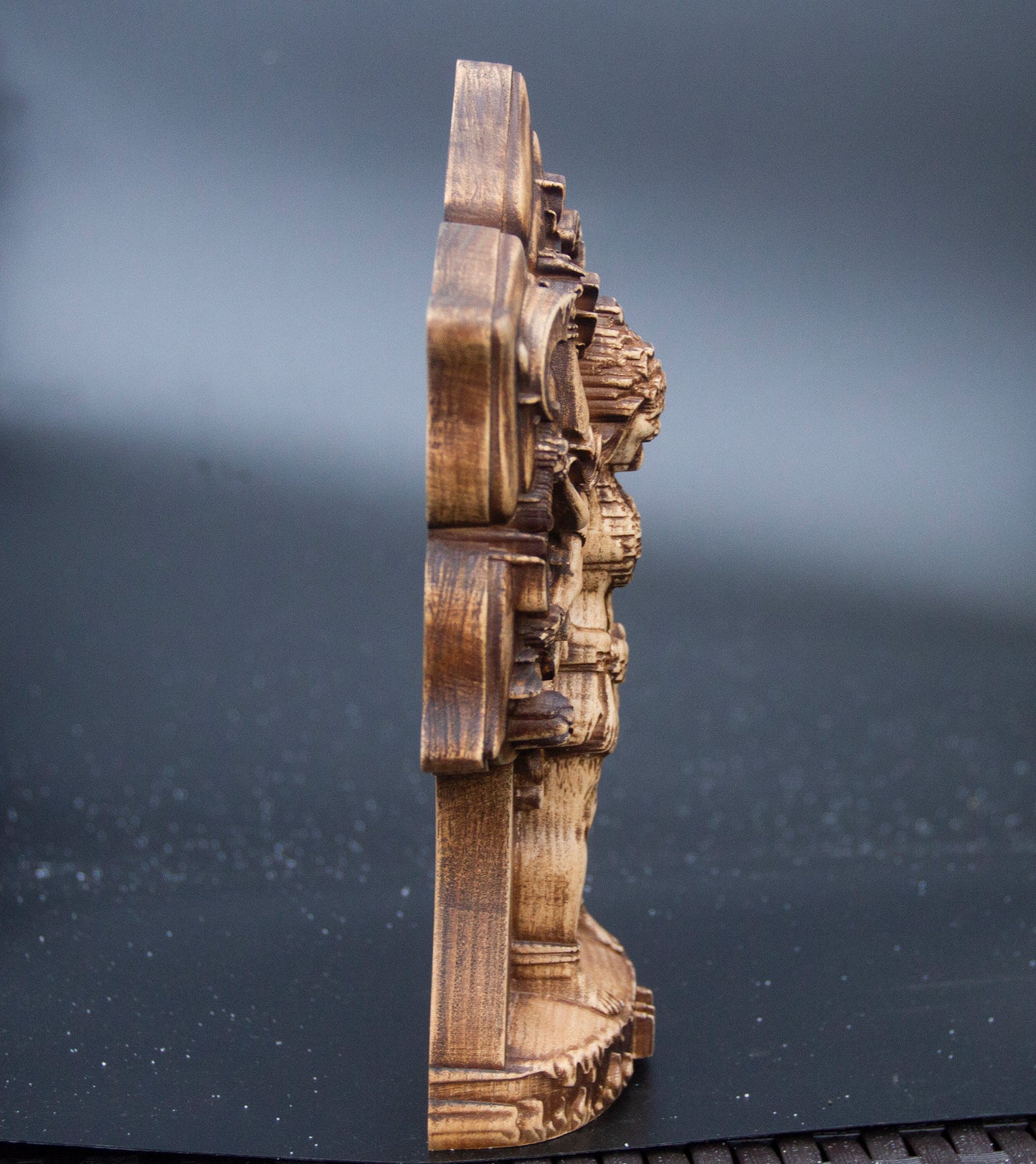 - Kali Statue from Ecological Ash Wood โ Kali Figurine for Altar โ Kali Tantric Spiritual Decor Gift