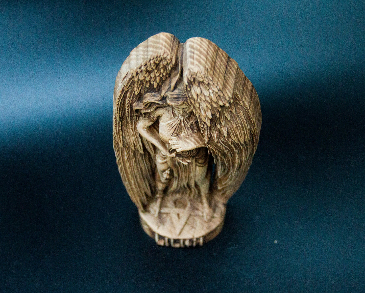 Figurine de démone Lilith Statue de démonologie juive Sculpture en bois Autel Souvenir Déesse Cadeau Démon féminin