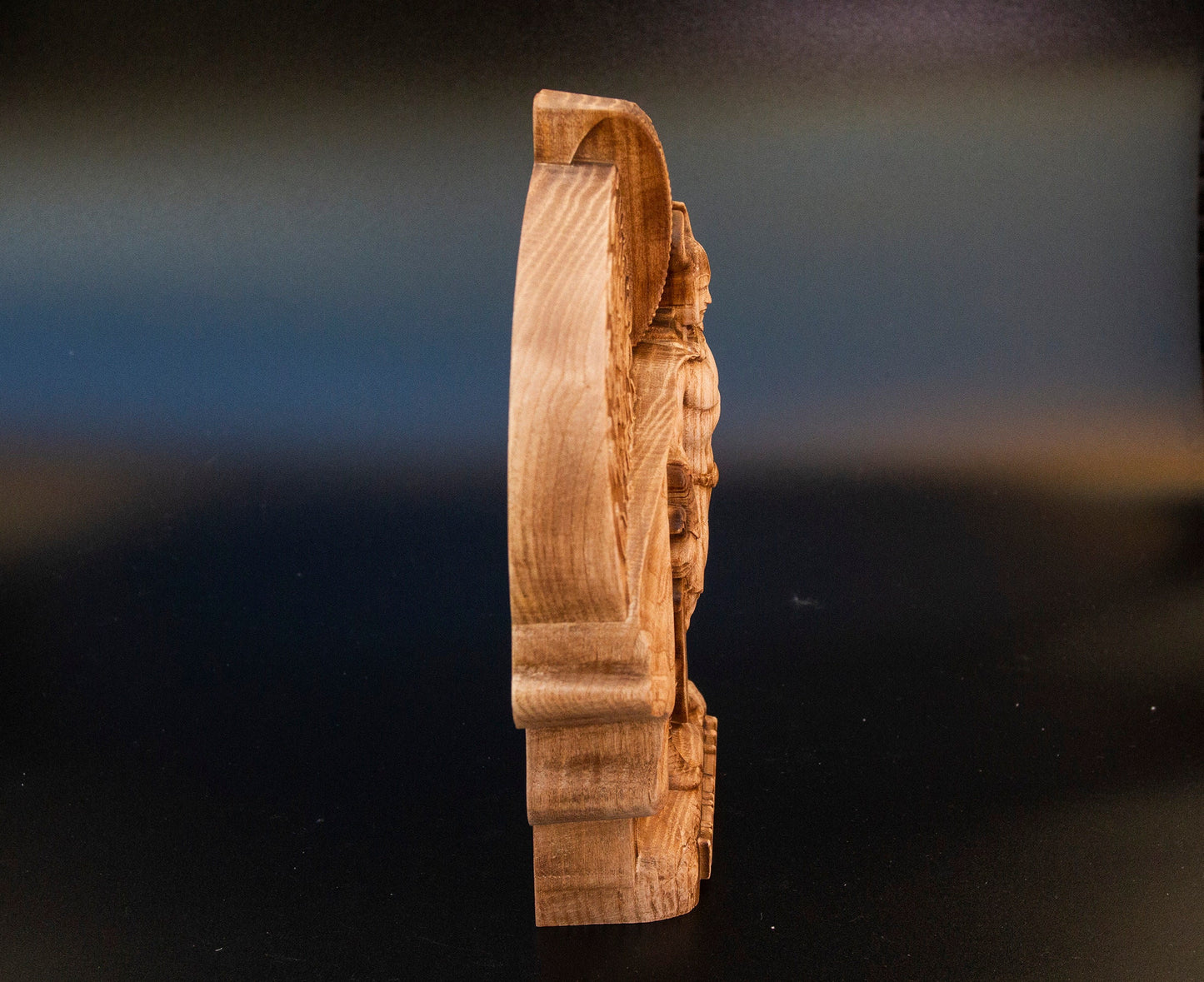 Statue de Heimdal, gardien nordique des dieux, figurine de dieux scandinaves, sculpture en bois, art de l'autel, souvenir, personnages du Nord