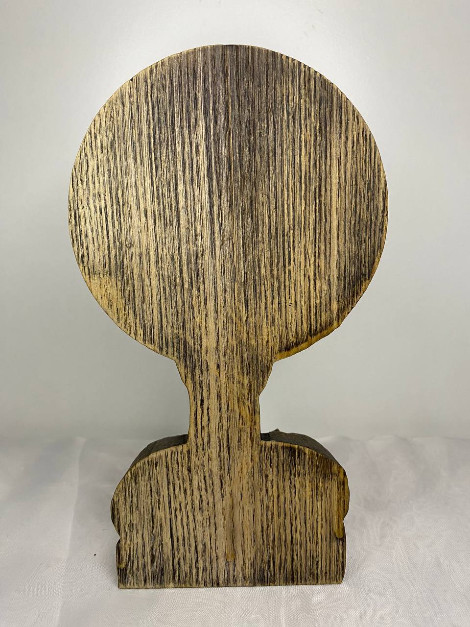 Hekate Figure – Wooden Triple Goddess Statue – Symbol of Magic, Crossroads & Lunar Mystery in Ash Wood