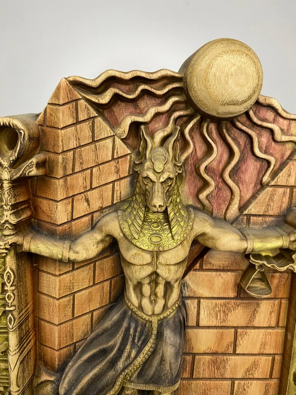 Anubis Figure β Wooden Egyptian God Statue β Symbol of Afterlife, Justice & Sacred Protection