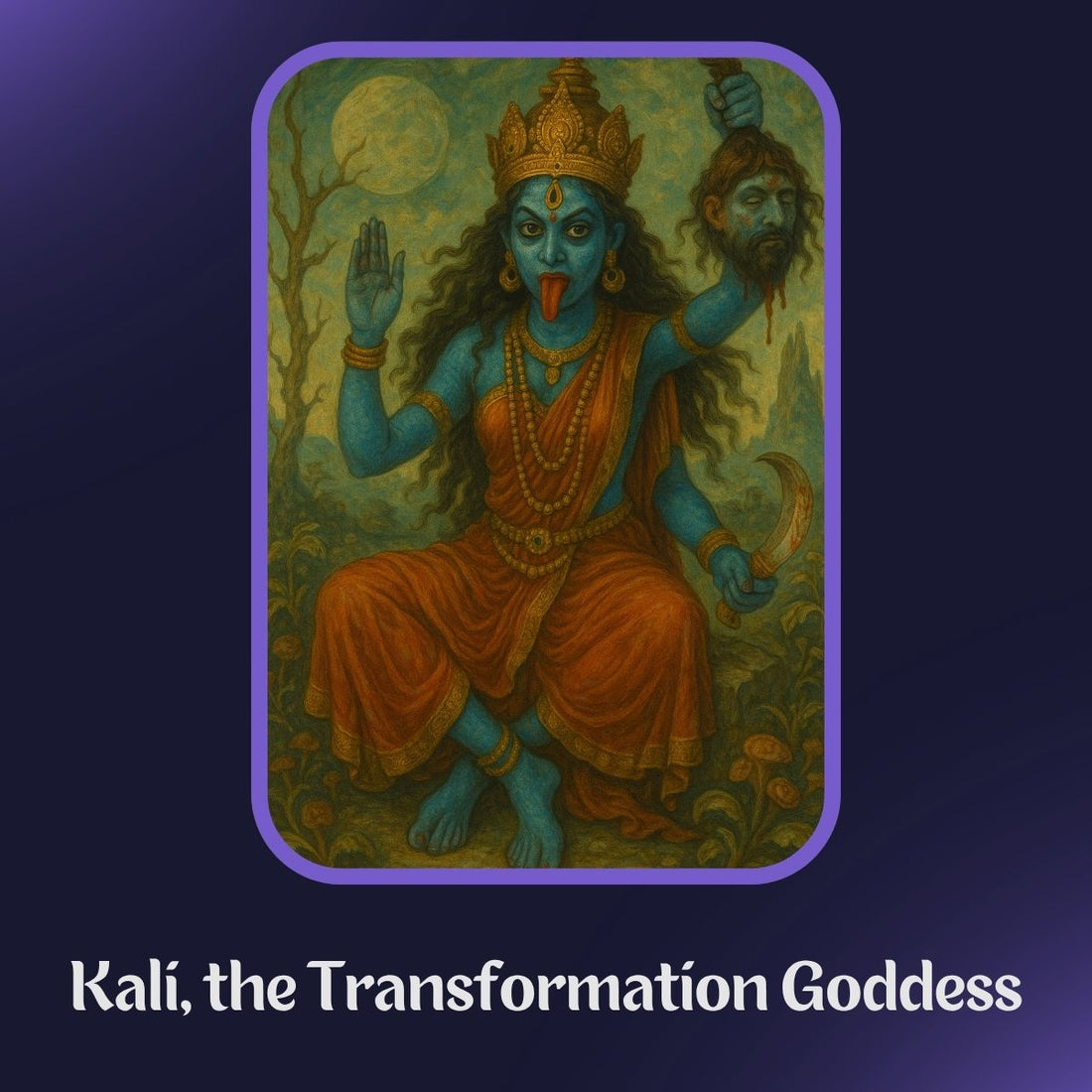Kali: The Fierce Goddess of Transformation — Celebrated Through Percubes' Wooden Sculptures