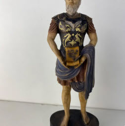 Marcus Aurelius Wooden Statue – Hand-Carved Stoic Figurine by PerCubes