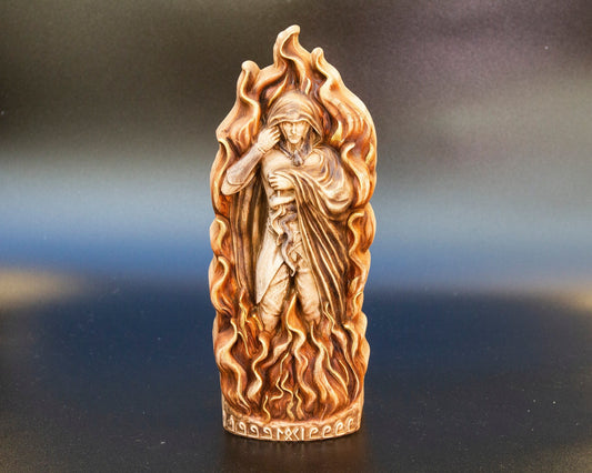 Statue de Loki, Dieu scandinave, figurine, sculpture en bois, autel, souvenir, personnages du Nord