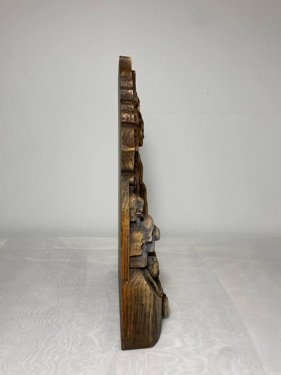 Chamunda Chamunda déesse Kali statue Durga Déesse statue Déesse hindoue Chamunda mata Chamunda art Sculpture sur bois Protection autel hindou