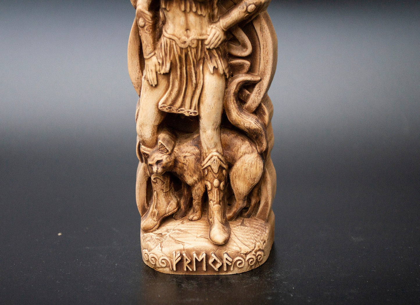 Statue de Freya, déesse nordique, figurine, dieux scandinaves, sculpture en bois, art de l'autel, souvenir, personnages du Nord