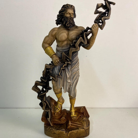 Statue de Zeus Statue grecque Grèce antique Sculpture grecque Déesse grecque Mythologie grecque Sculpture de Zeus Décor grec Art grec Statue romaine Zeus