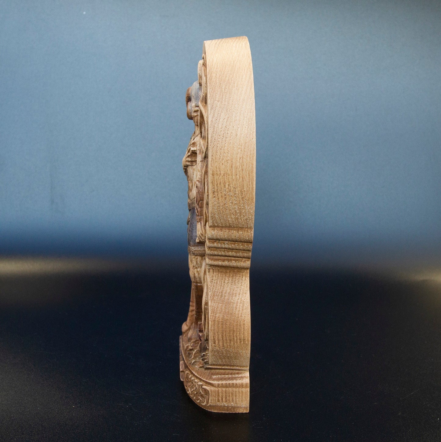 Baldr - Statuette en bois artisanale, exquise, dieu nordique de la lumière et de la beauté